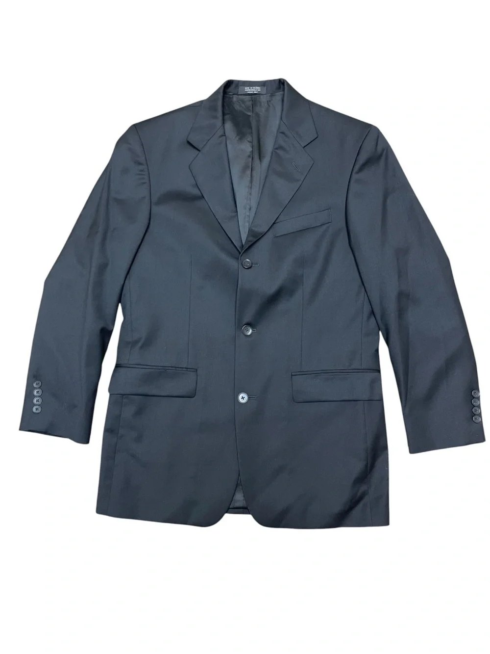 Alfani Black 100% Wool Blazer Sport Coat Men’s 38R Classic Fit